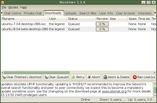graphical client for the Soulseek peer-to-peer network