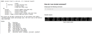 print network traffic statistics