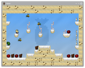 platform game where your goal is to collect candies