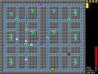 pacman-like game with multiplayer support