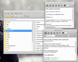 Qt program for taking notes
