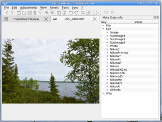nef-EXIF: Menu->Penels->Metadata Info_2