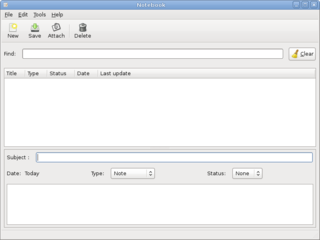 GTK+ logbook editor
