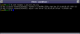 client for setting system time from NTP servers