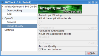 Overclock an NVIDIA card (GTK+ interface)
