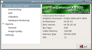 Overclock an NVIDIA card