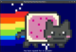Animated terminal Nyancat