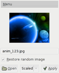 background previewer and setter for X implemented in Python