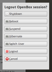 obsession-logout dialog box