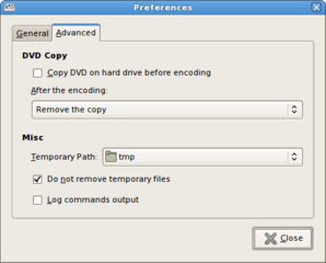 Application for ripping and encoding DVD