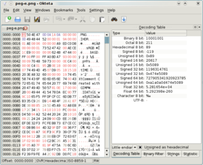 hexadecimal editor for binary files