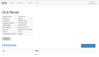 main webinterface