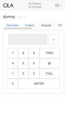 New (beta) responsive web interface DMX console