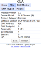 Mobile web interface RDM