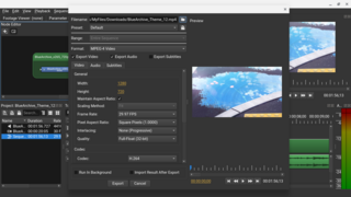 Professional open-source NLE video editor