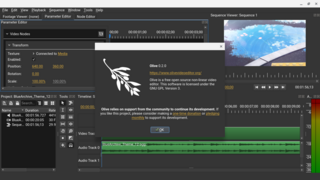 Professional open-source NLE video editor