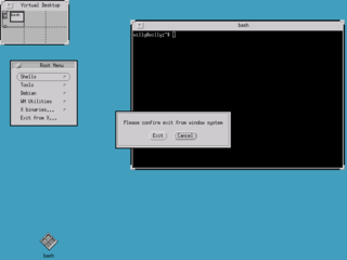 OpenLook virtual window manager