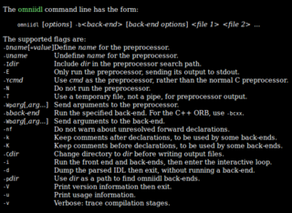 omniORB IDL to C++ and Python3 compiler