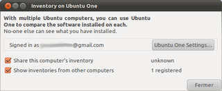 Inventory on Ubuntu One