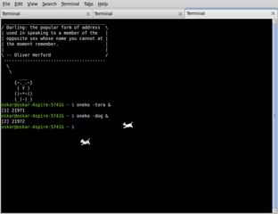 cat chases the cursor (now a mouse) around the screen