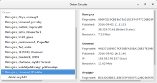 GTK+ application to display Tor circuits and streams
