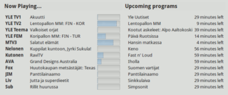 GNOME Applet for monitoring current and upcoming TV programs