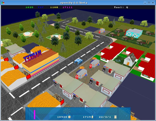 3D city simulator game