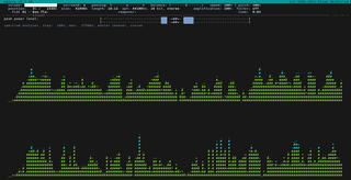 Spectrum analyer (text mode)