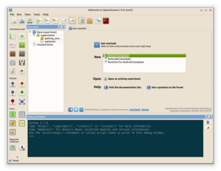 graphical experiment builder for the social sciences