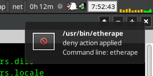 GNU/Linux interactive application firewall
