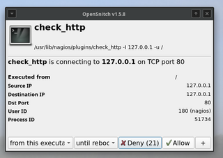 GNU/Linux interactive application firewall