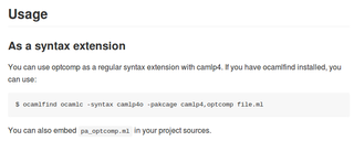 syntax extension for optional compilation with cpp-like directives (tools)