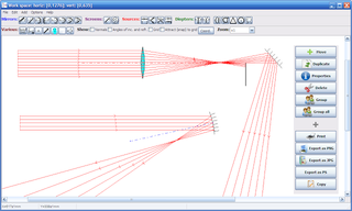 simulator for geometrical optics