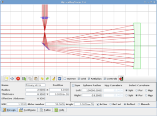 Virtual lens/mirror design workshop