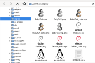 Some images of operating system logos/mascots