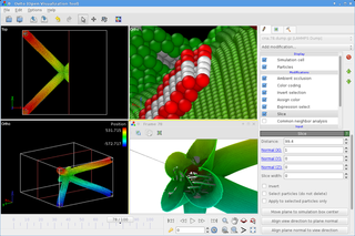 visualization and analysis tool for atomistic simulation data