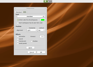 OSD Woskspace Switcher Applet