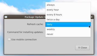 Notify about available software updates