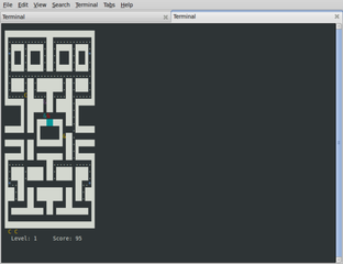 ncurses-based pacman game