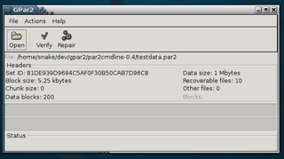 Use PAR files to reconstruct missing parts of multi-part archives