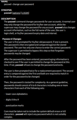 change and administer password and group data