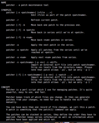 perl script useful for managing patches
