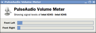 PulseAudio Volume Meter
