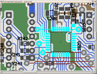 pcb-rnd in full-screen mode