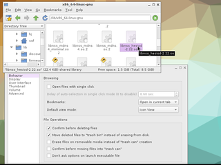 showing some settings