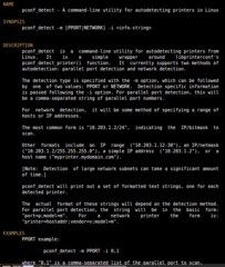 Small printer auto-detect command-line tool
