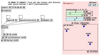 Pd object for accessing the wiimote controller