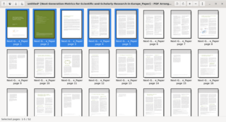 merge, split and re-arrange pages from PDF documents