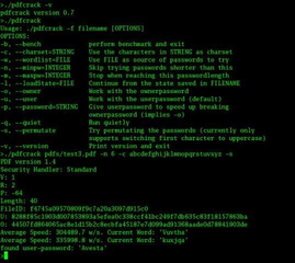 PDF files password cracker