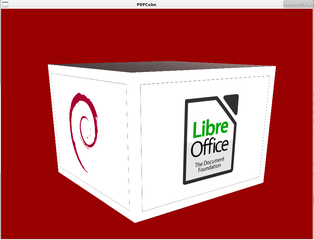 PDFCube transition with cube animation